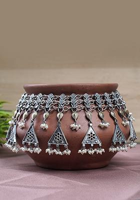 Dual Tone Handcrafted Brass Necklace