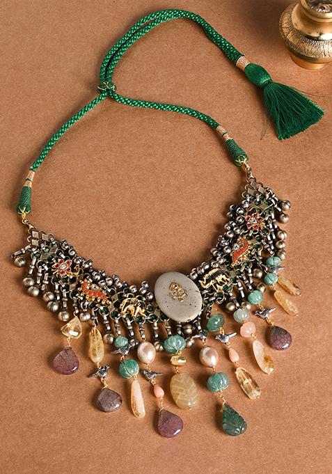 Multicolour Stone Beaded Necklace