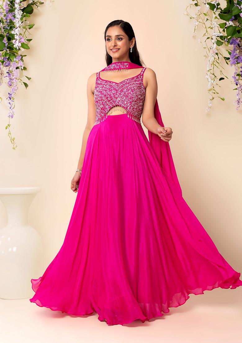 Fushia pink dresses best sale