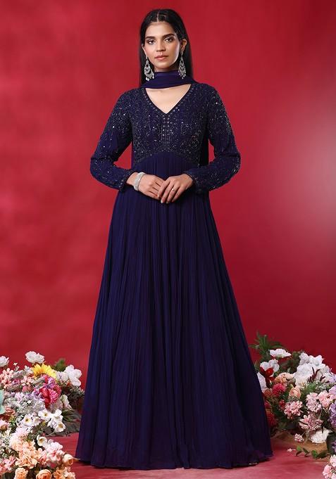 Buy FLORY VOL 13 Anarkali Long Gown In Black Color By SHUBHKALA at Rs. 900  online from Surati Fabric Gown : V 4101