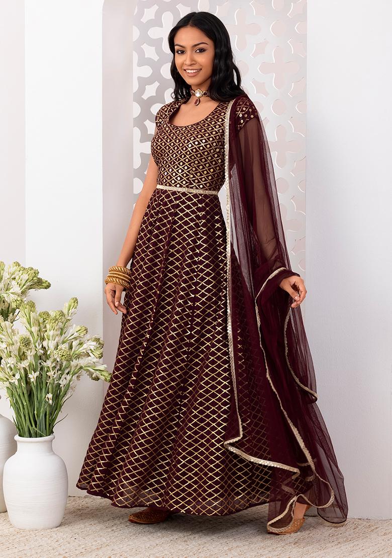 Buy Women Teal Sequin Embroidered Sharara Set With Kurta And Dupatta -  Jewel Tones - Indya