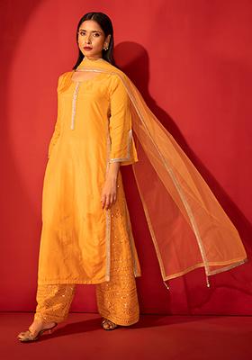 Orange Kurta Set