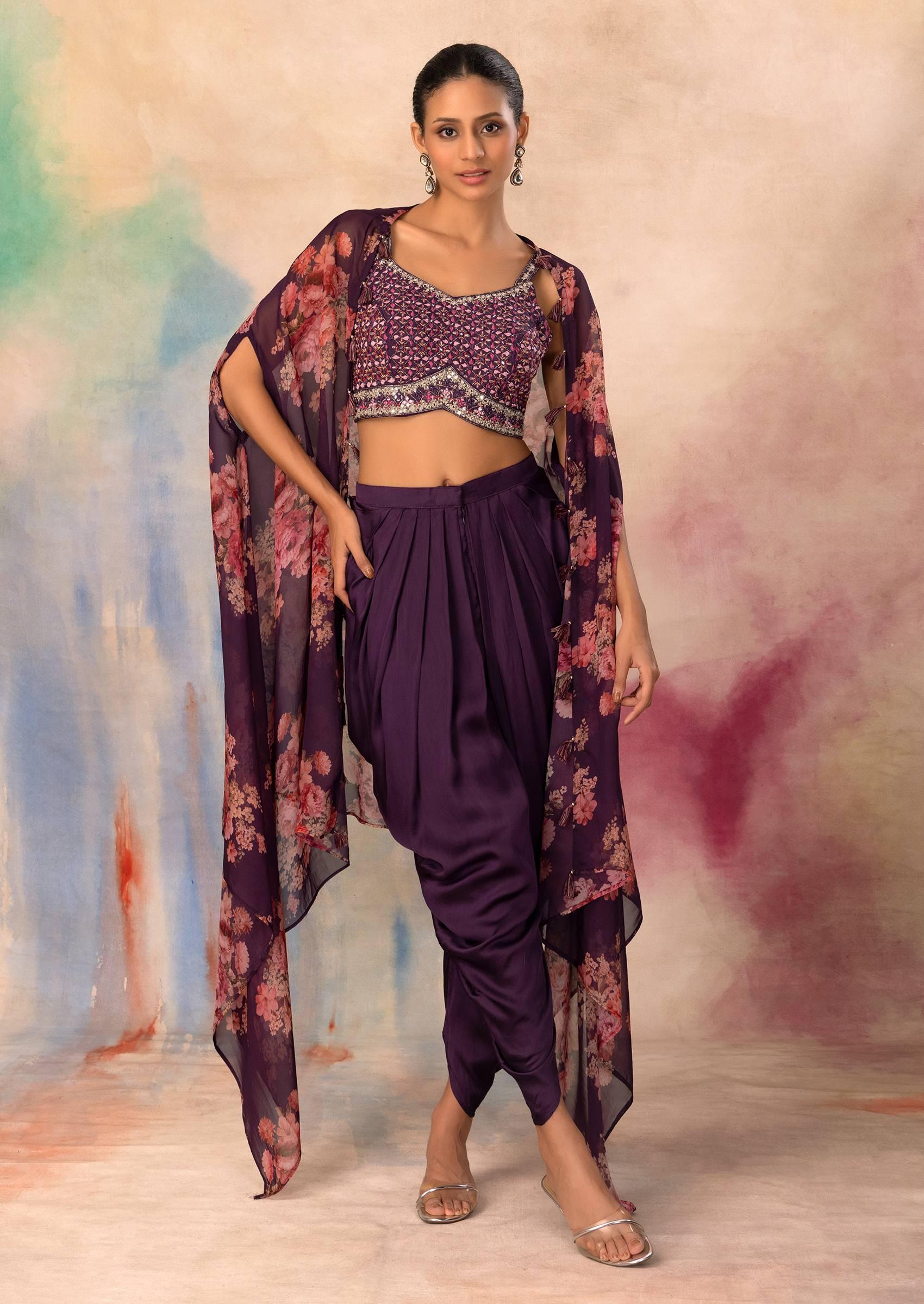 Photo of Dhoti pants and crop top