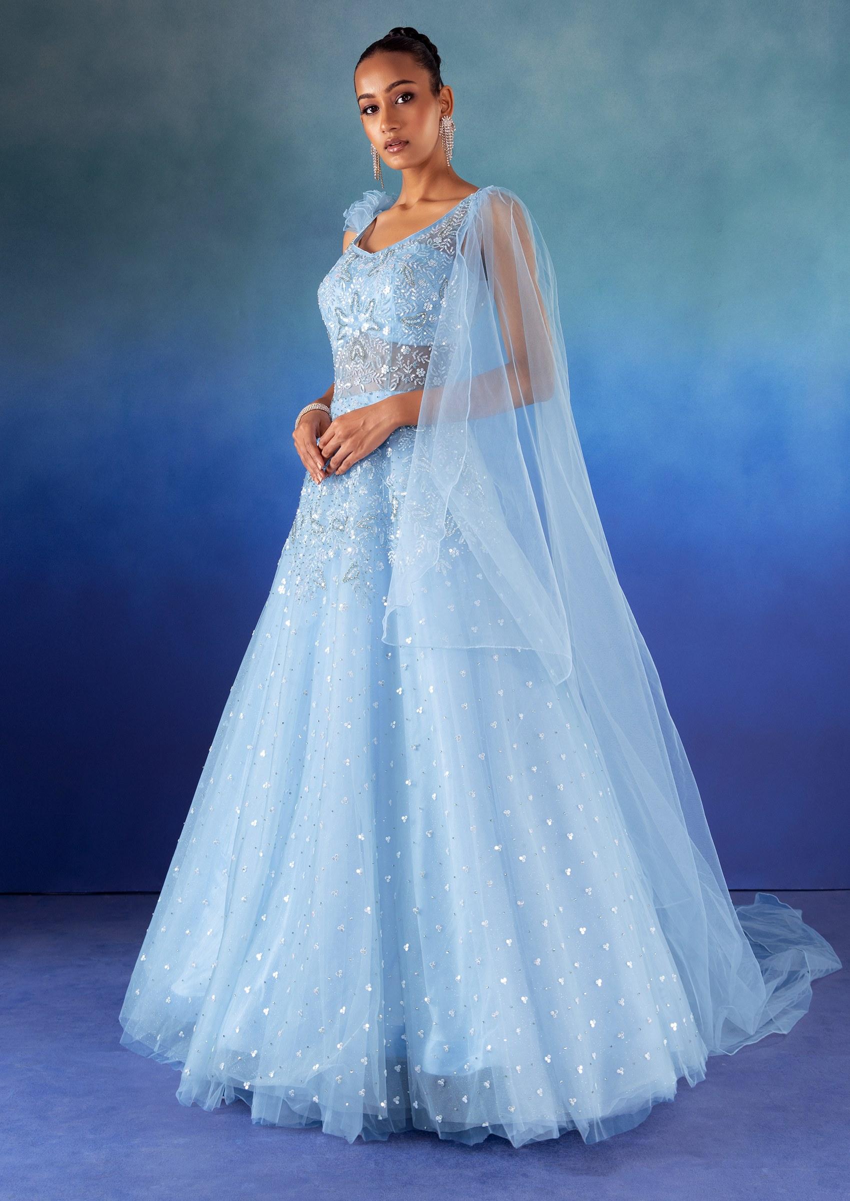 Powder blue gown hotsell