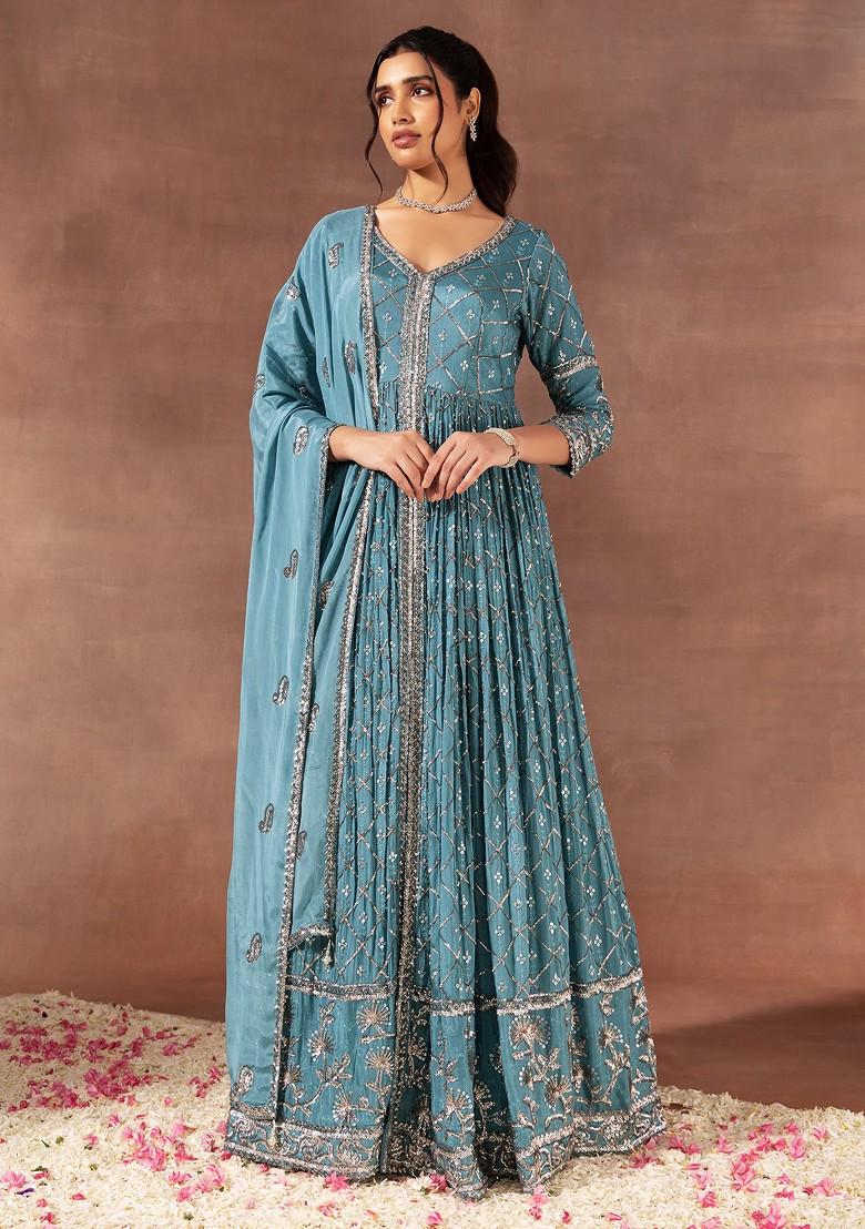 Buy Blue Fusion Wear Sets for Women by Indya Online | Ajio.com