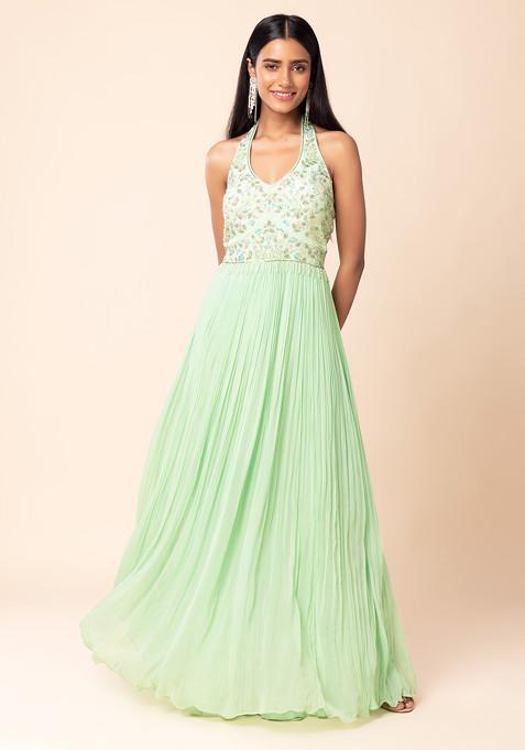 Cotton Mint green jumpsuit ~~~ s ,,,