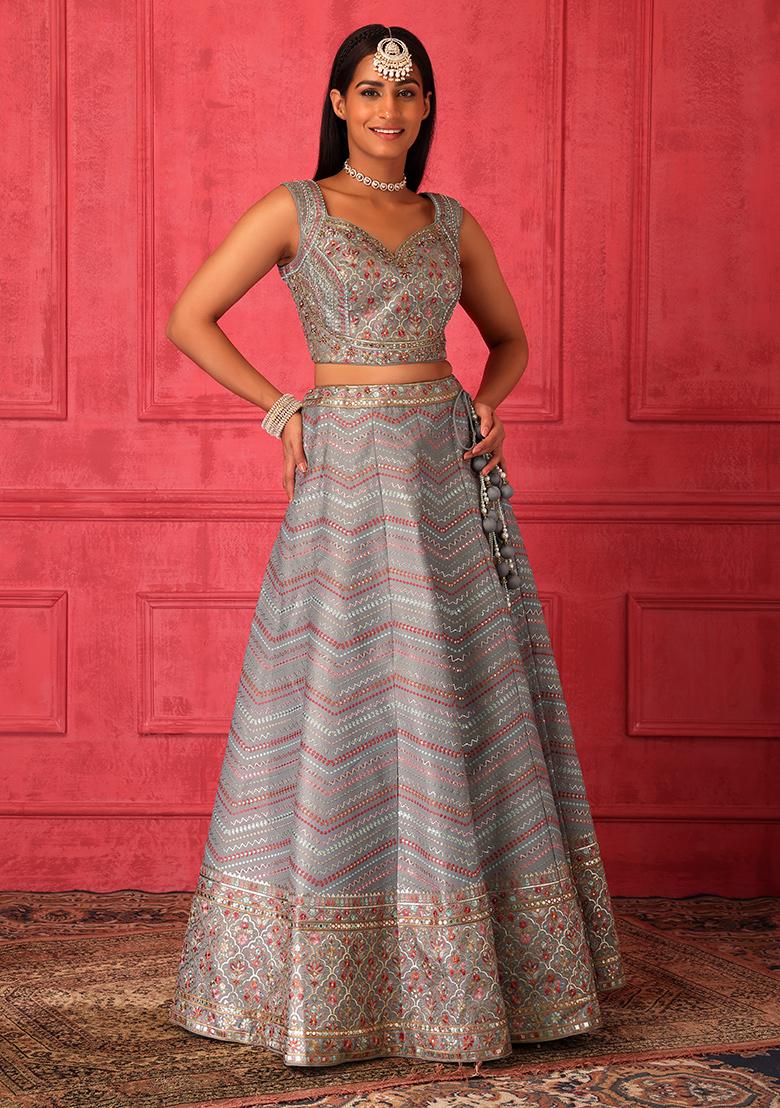 Ruby Red Glam Lehenga | Custom Indian Bridal Wear – KYNAH