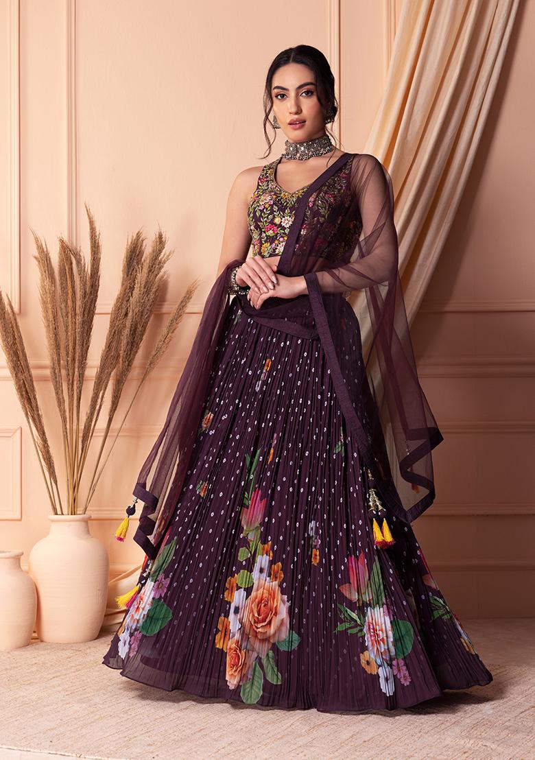 Buy Black Embroidered Jewel Sweetheart Shooting Star Mesh Lehenga Set For  Women by PARUL GANDHI Online at Aza Fashions.