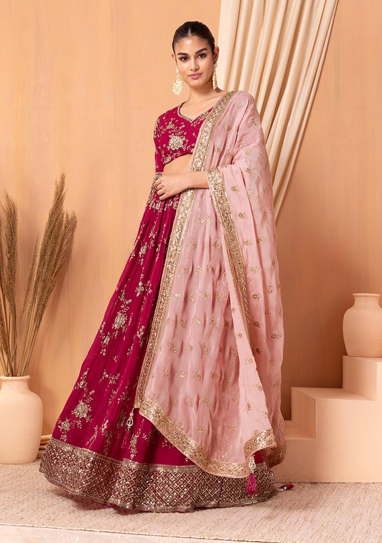 Green and Yellow Color Lehenga Choli suit :: ANOKHI FASHION
