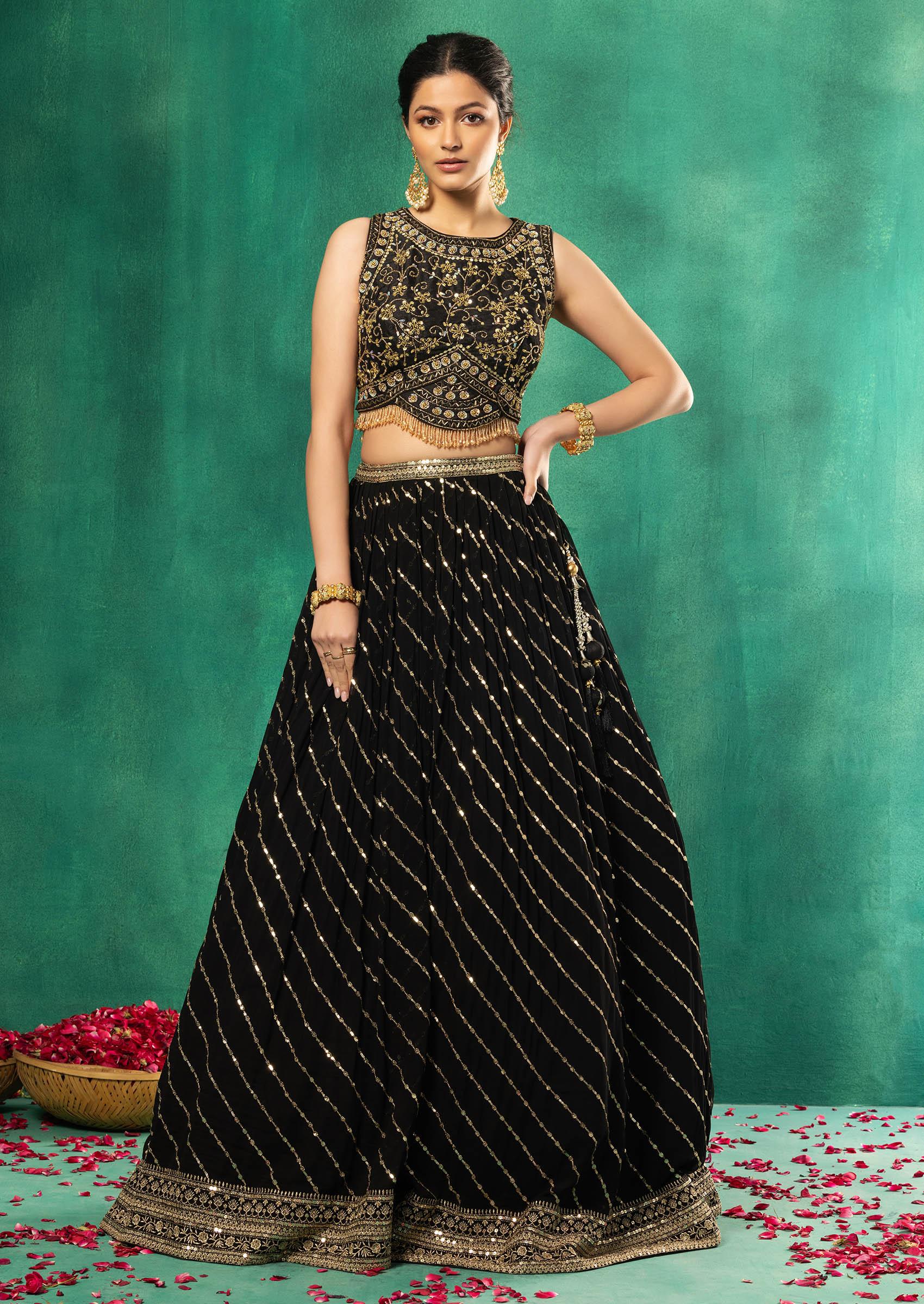 Black Lehenga Choli – BL Fabric