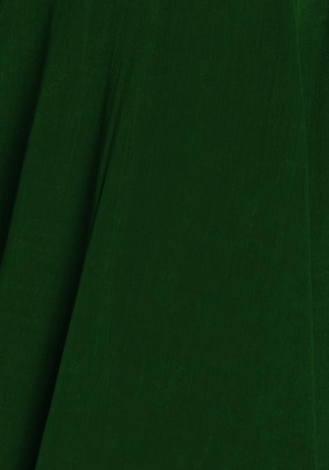 Emerald Green Lehenga,Blouse And Dupatta Set