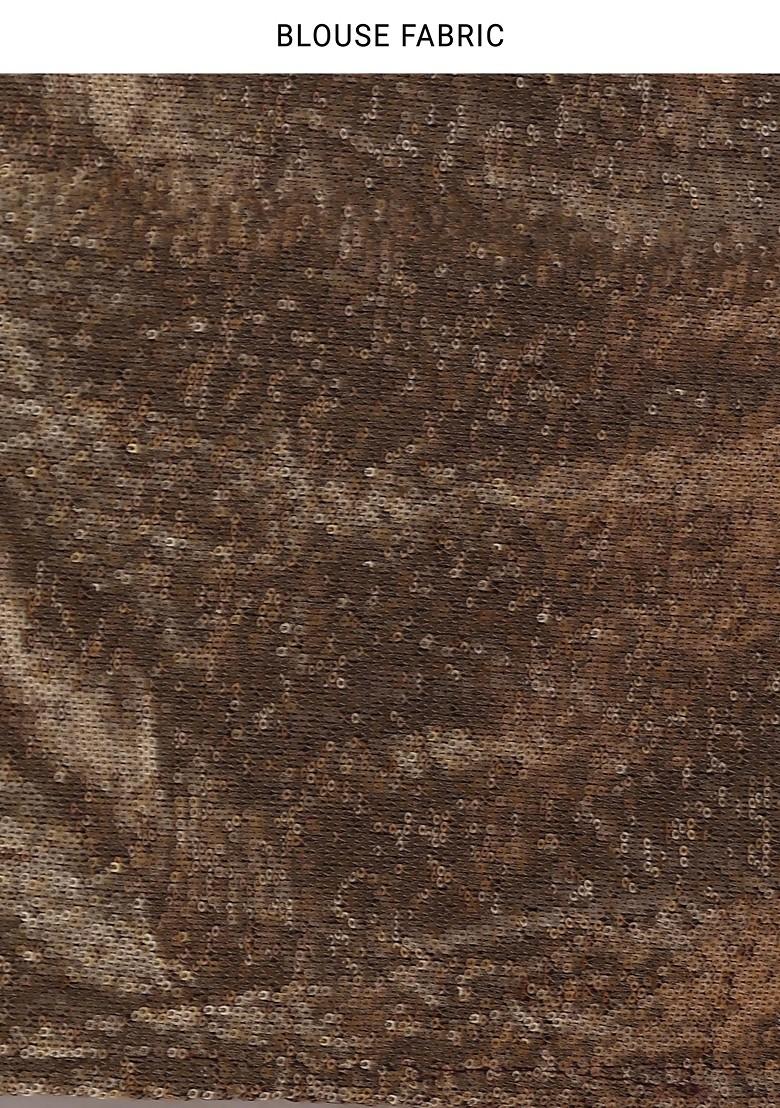 Dark Purple Tonal Multicolour Floral Embroidered Saree With Blouse