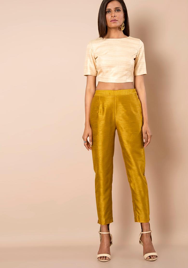 The Perfect Wide Leg Yellow Pants - Loverly Grey
