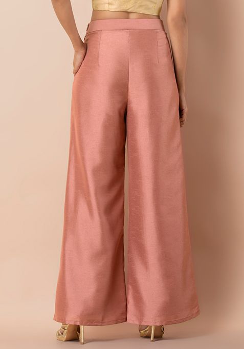 dark pink palazzo pants