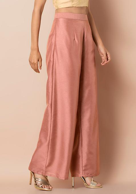 dark pink palazzo pants