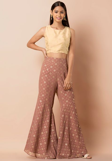 sharara pants with top