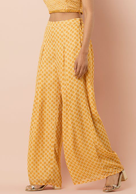 bandhani palazzo pants