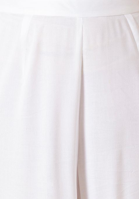 white sharara pants