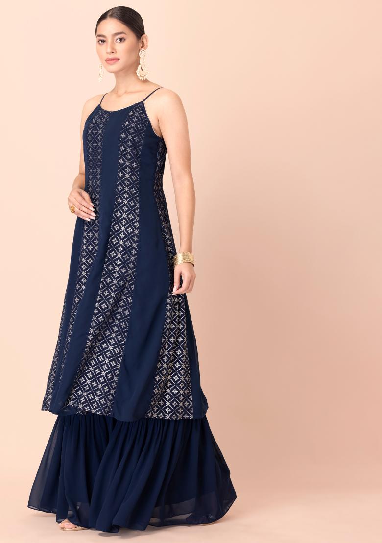 Buy Blue Salwars & Churidars for Women by Indya Online | Ajio.com