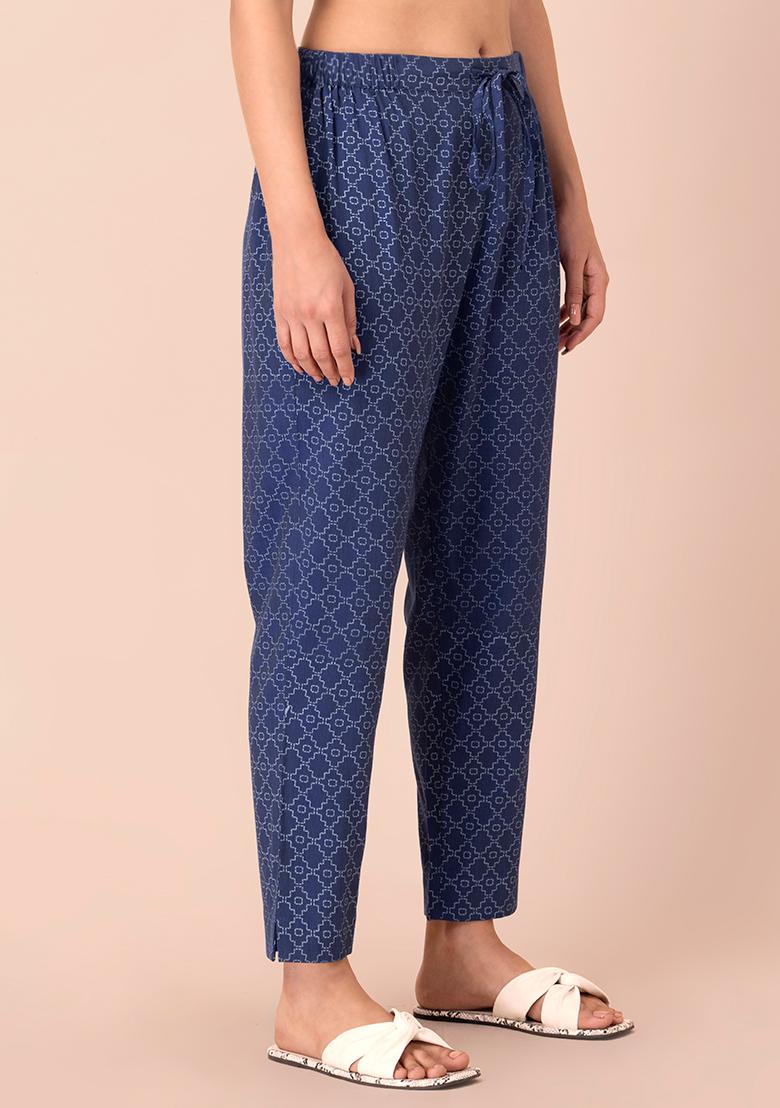 Printed Fitted Pants