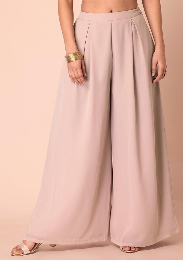 Buy Pleated Palazzo Pants Online at Best Prices in India  JioMart