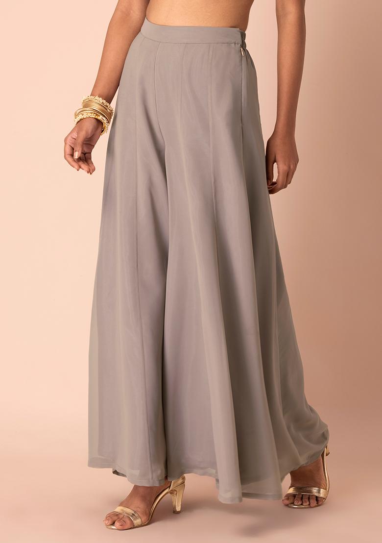 Buy W Pink Pleated Palazzo Trousers - Palazzos for Women 1740048 | Myntra