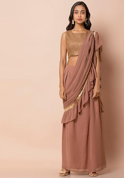 saree style frocks