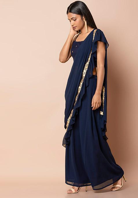 draped saree skirt