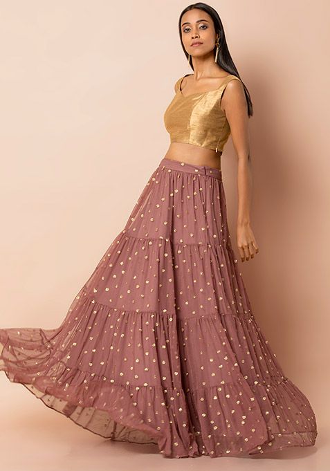 sequin maxi skirt western