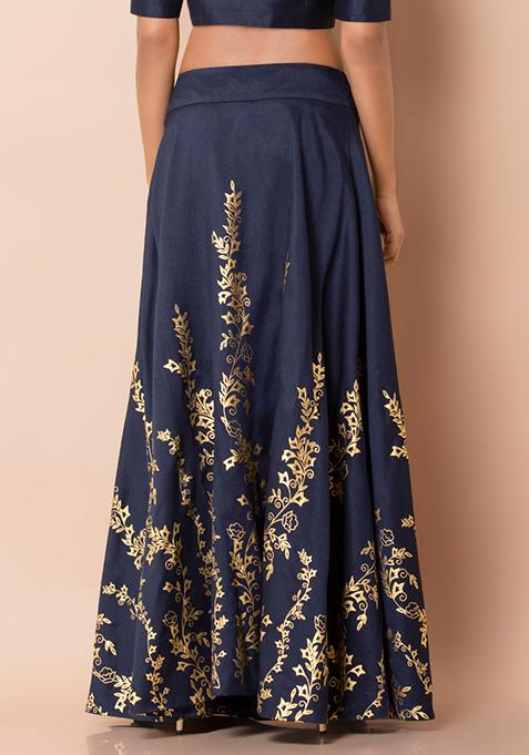 military maxi skirt