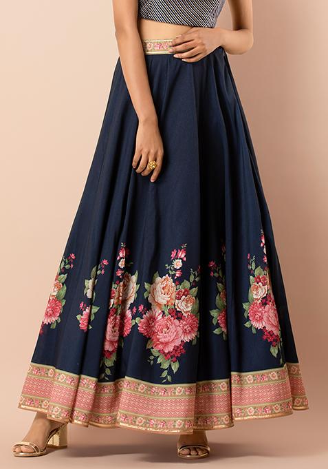 floral maxi skirt online india