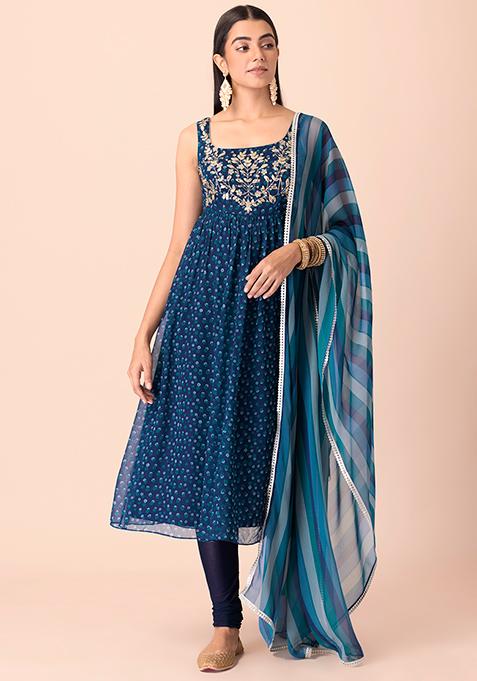 peacock blue bridal lehenga