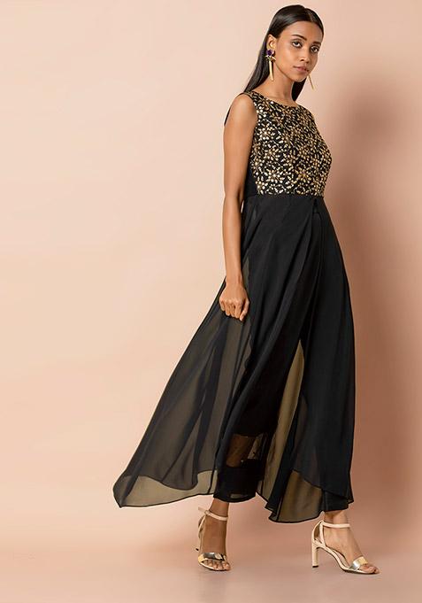 front slit maxi tunic