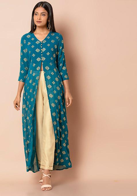 front slit maxi tunic