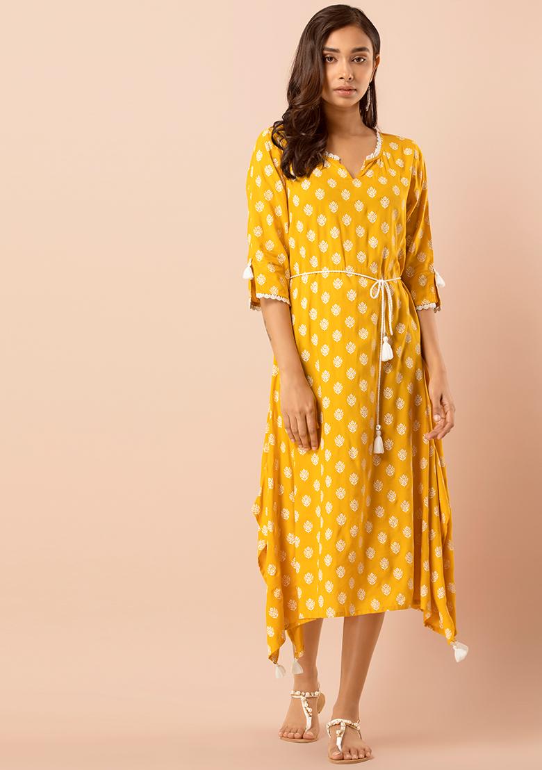 Buy Yellow Dresses for Women Online in India - Indya
