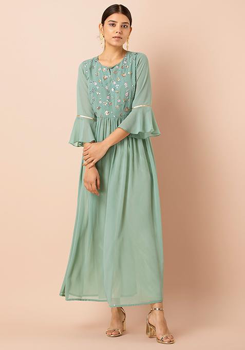 front slit maxi tunic
