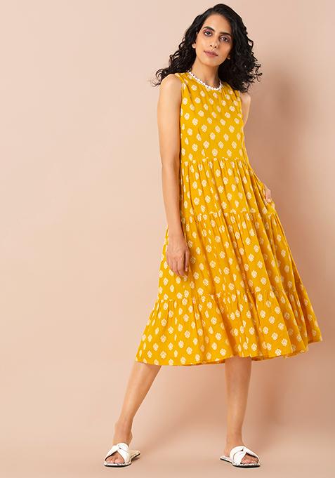 mustard color dress for girls