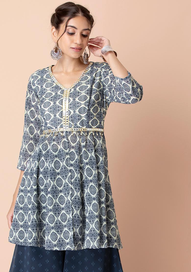 Short kurtis for women: Smart styles you can pair with jeans and ethnic  pants | - Times of India