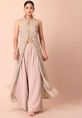 Indian Designer Crepe kurta tops blouse Kurtis-Tunics for Women large  New 