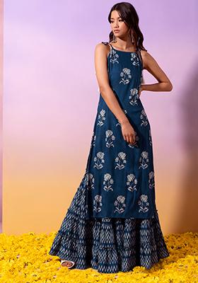 Floral Dresses: Buy Indo Western Floral Dresses for Women Online | Utsav  Fashion