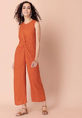 Hiistandd Women Summer Jumpsuit Casual Round Neck Sleeveless Jumpsuit Elastic Waist Solid/Stripe Tank Top with Pockets 