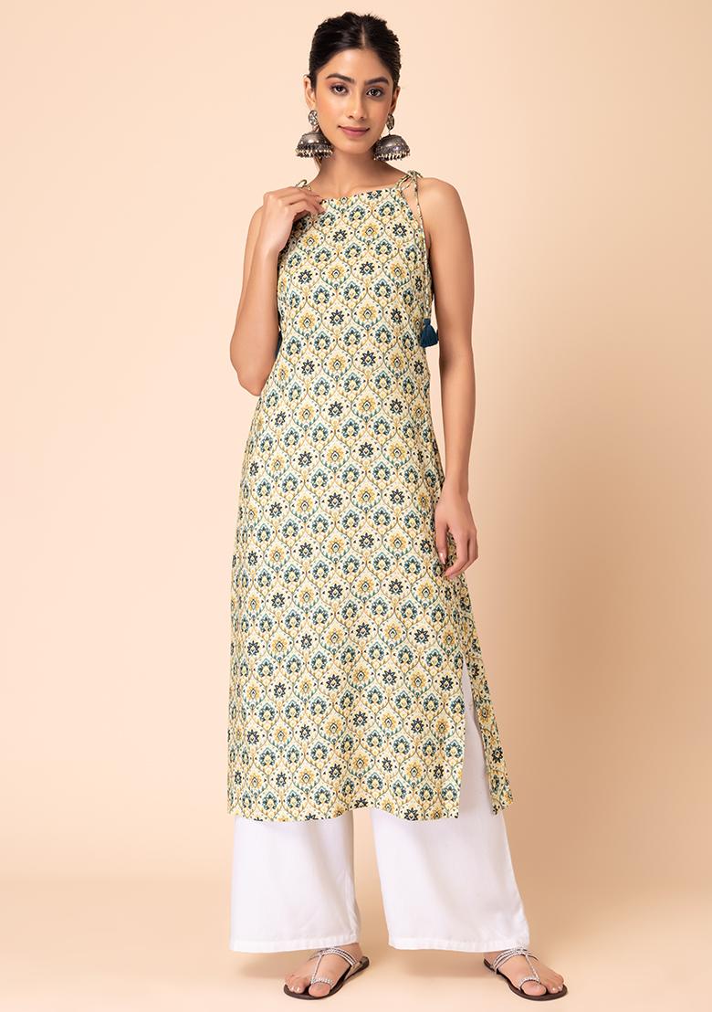 Top 50 Designs of Sleeveless Kurtis for Women with Images 2022  Tips and  Beauty