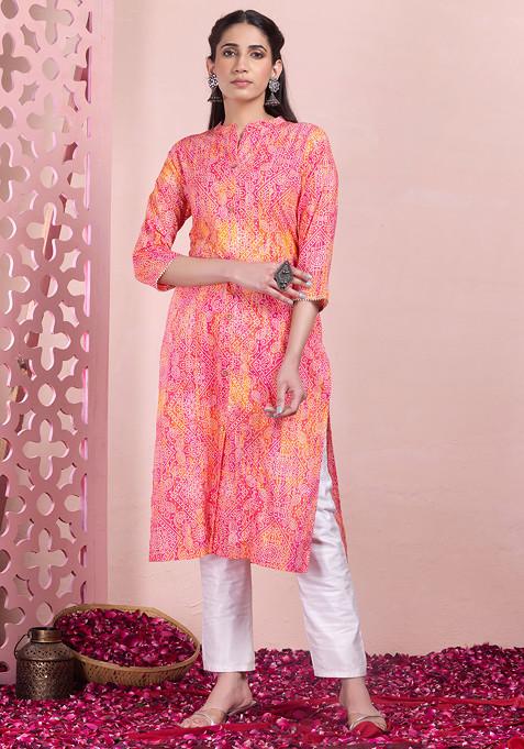 Pink Tunics - Buy Pink Indo Western Kurtas and Tunics Online for Women –  Indya