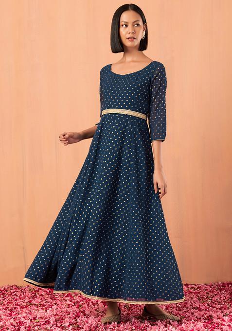 Blue Tunics - Buy Blue Indo Western Kurtas and Tunics Online for Women –  Indya
