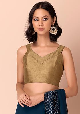 Exclusive Designer Floral Net Foil Miroir Readymade Saree Blouse Vêtements Vêtements femme Hauts et t-shirts Indian Readymade Blouse 