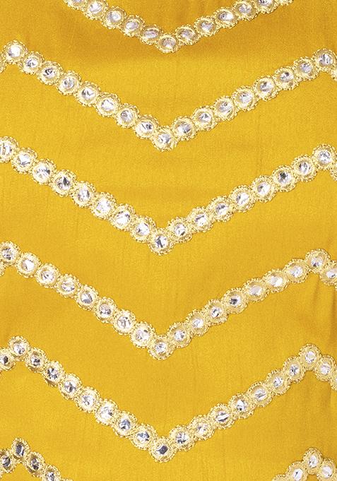 Embroidered Blouse in Mustard