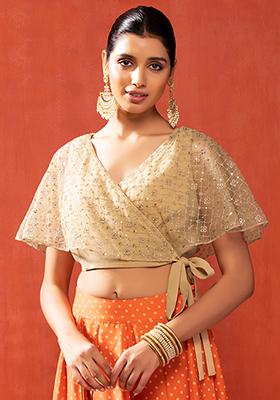 Buy PEARLY TRANSPARENT BEIGE CROP TOP for Women Online in India