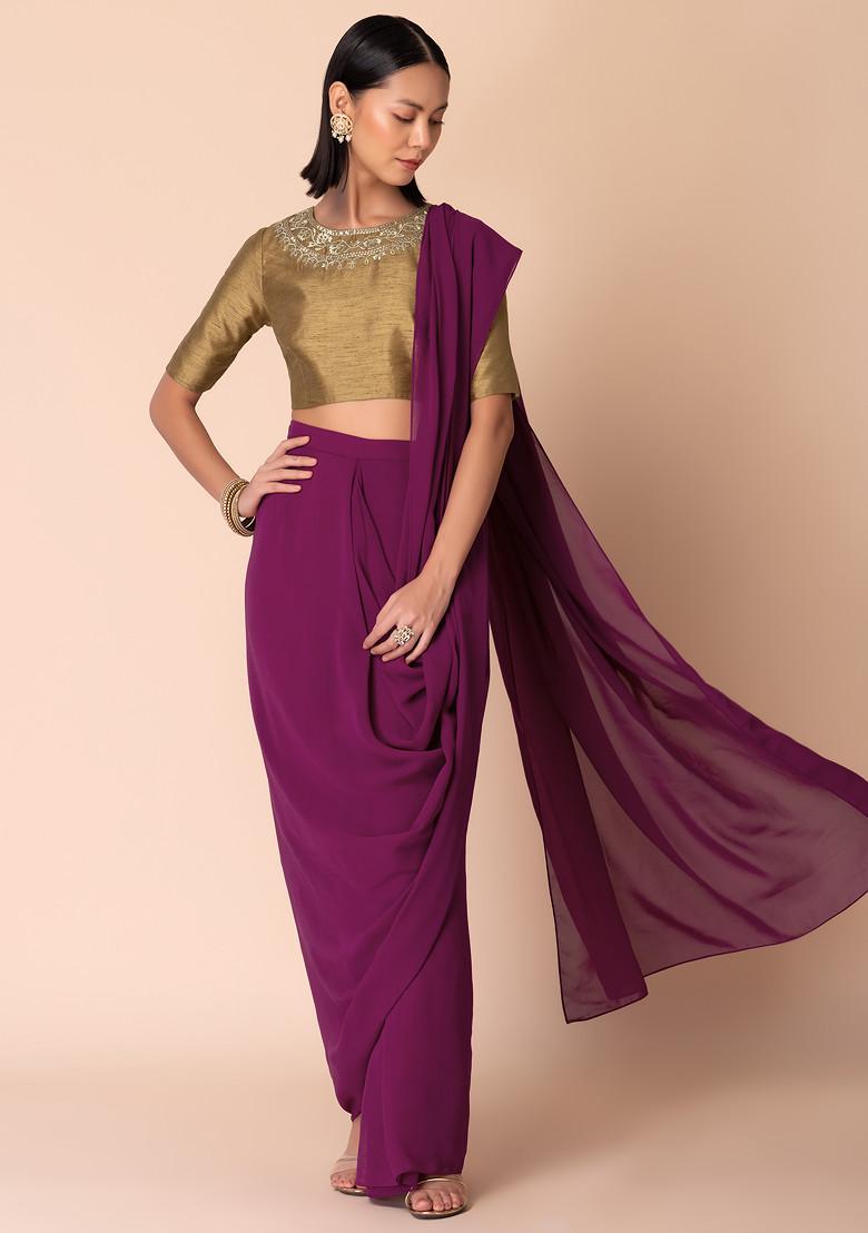 Golden Zari Embroidered Blouse