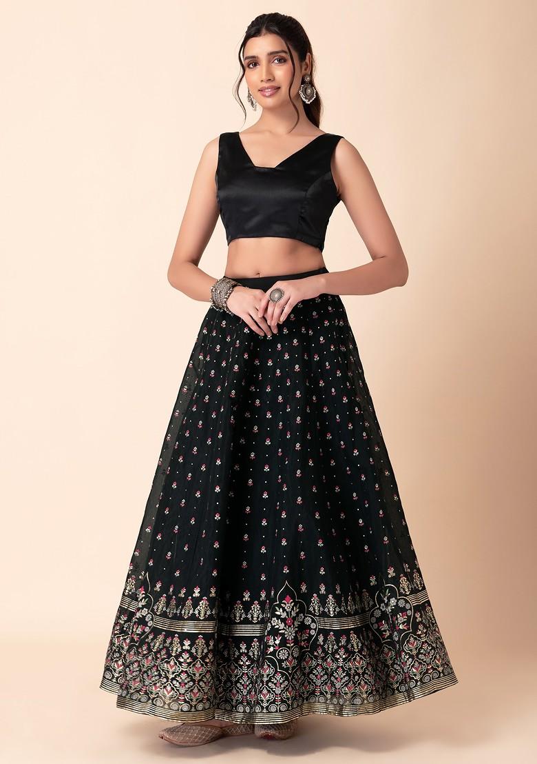 Black Sleeveless Satin Blouse