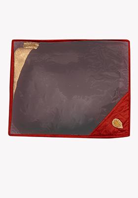 Red Quilted Saree Bag